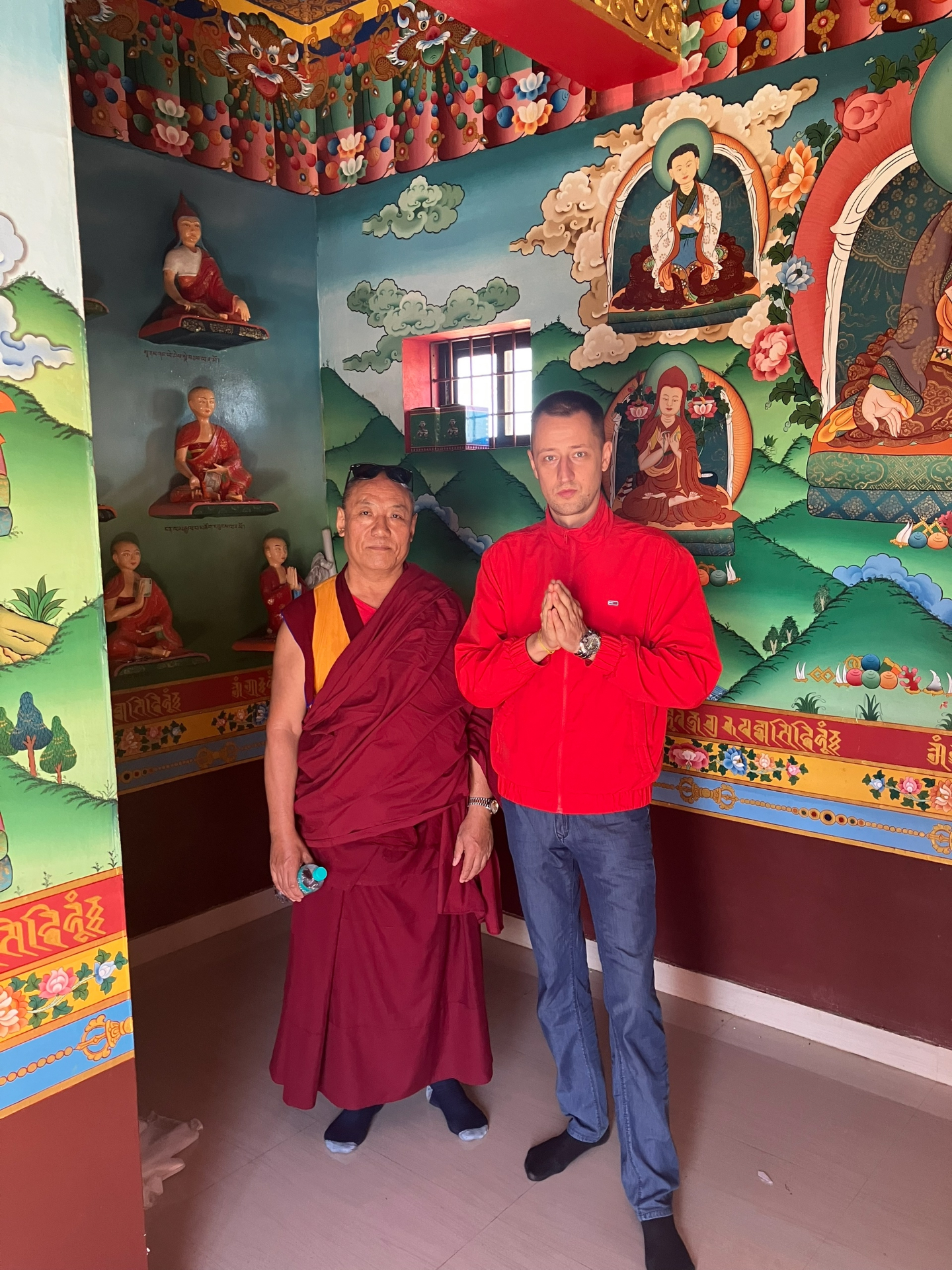 Valentin with a Tibetan lama